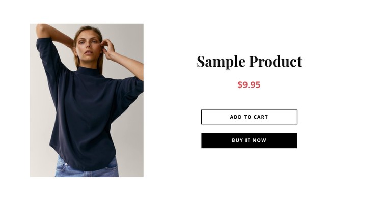 Collection product details CSS Template