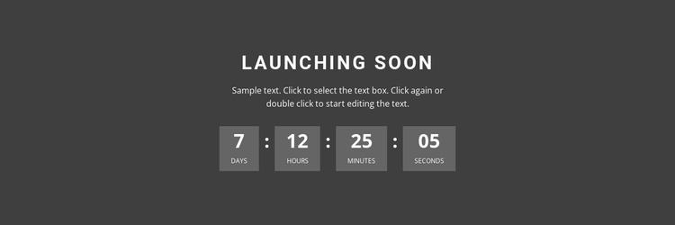 Launching soon Joomla Template