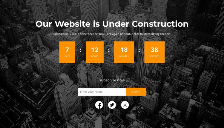 Our website is construction Website Mockup