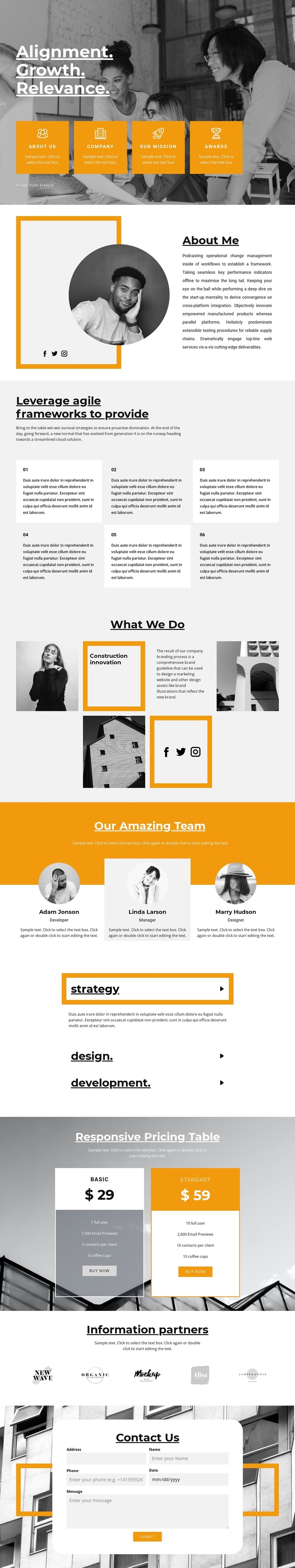 Fast career growth CSS Template