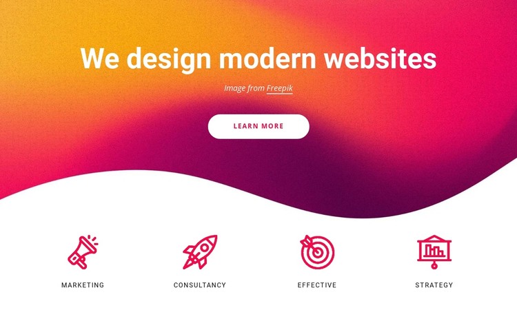 We specialise in web design HTML Template