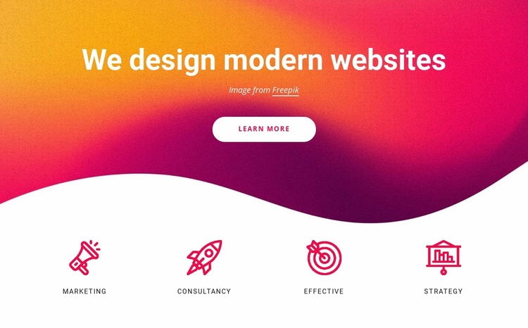 We specialise in web design Landing Page