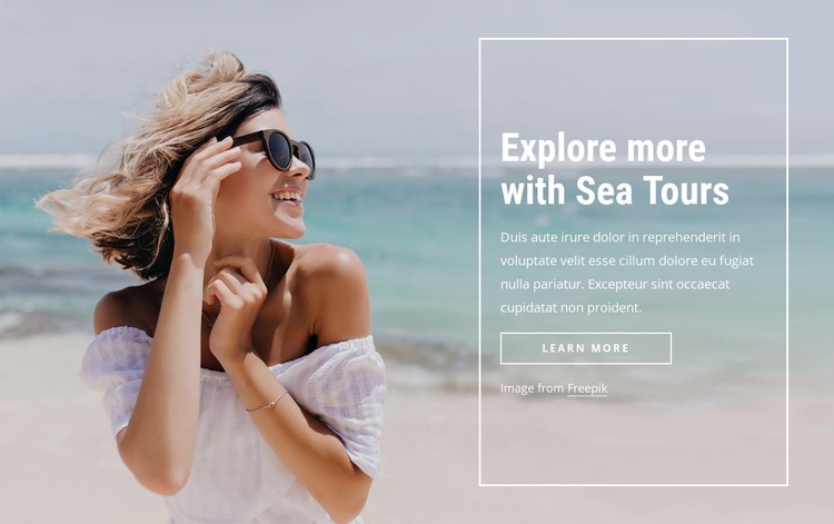 Explore more with sea tours Template
