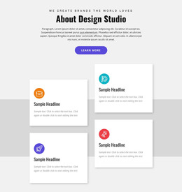 10 Web design trends HTML Template