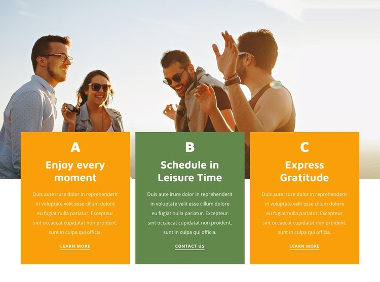 Positive thinking HTML Template