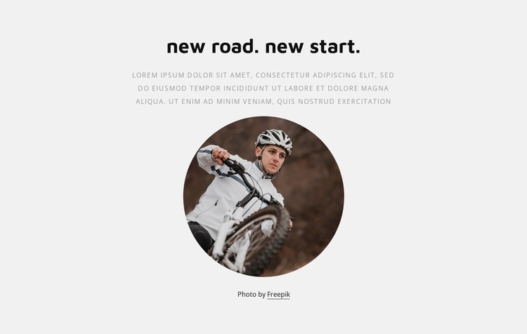 Cycling and bike racing HTML Template