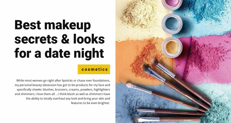 Best makeup secrets Website Design