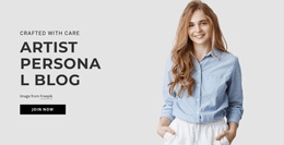 Artist Personal Blog Social Content