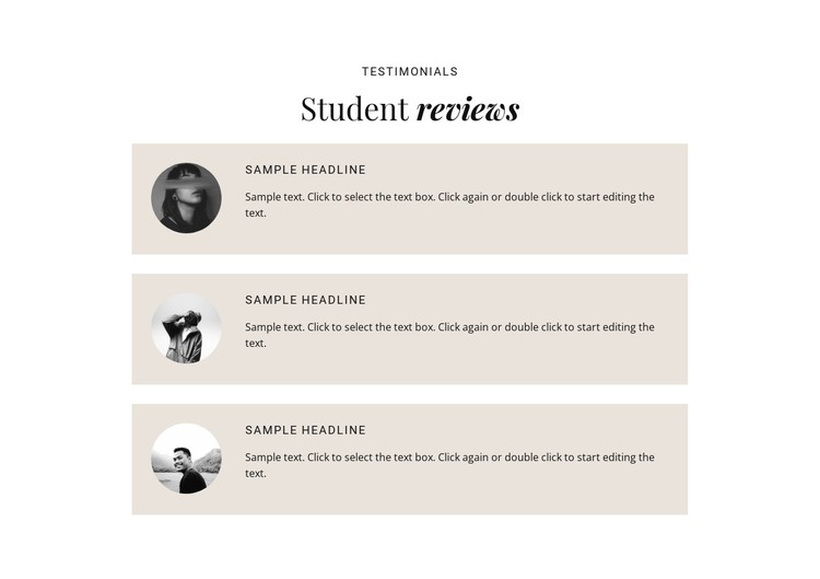 Business students reviews  CSS Template