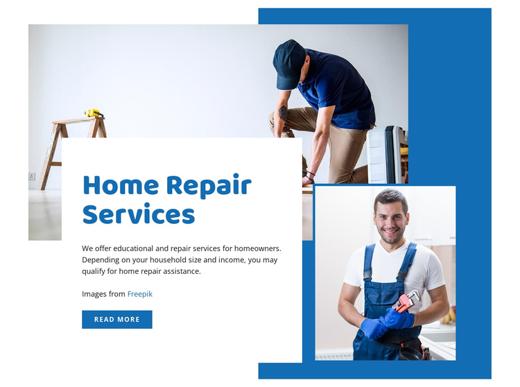  Home renovation services One Page Template
