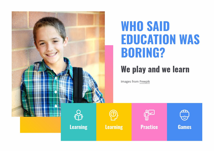 Elementary school services Landing Page