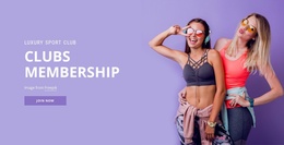 Sport Membership Club Personal Portfolio