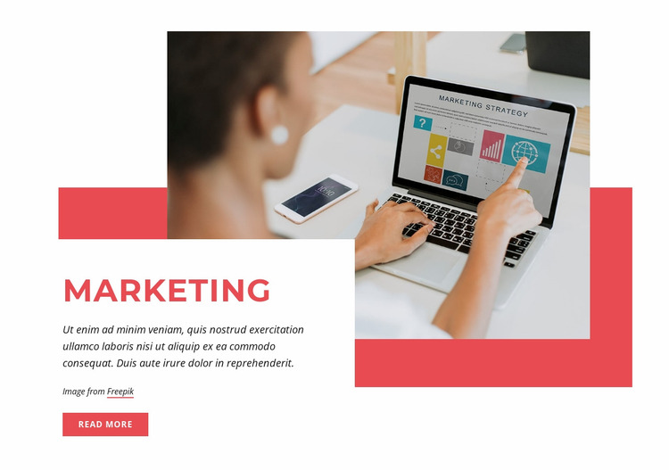 Digital business marketing Website Mockup