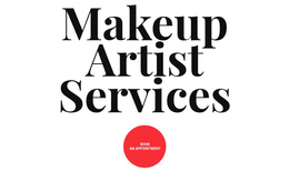 Makeup Artist Services Customize Website Features