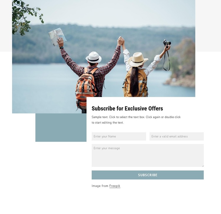 Sign up for offers HTML Template