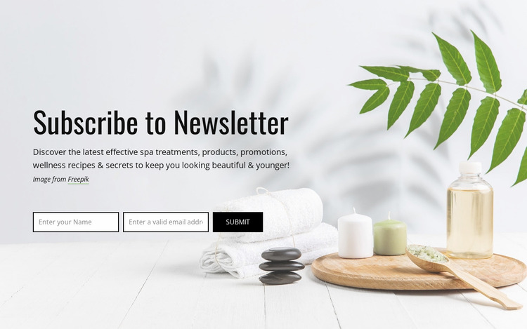 Download Subscribe To Newsletter Website Mockup