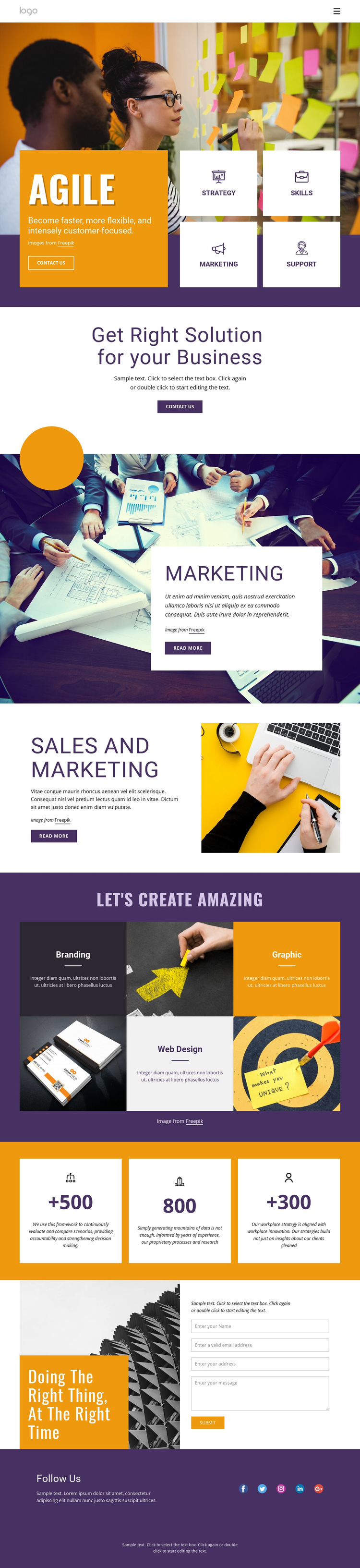 IT business services HTML5 Template