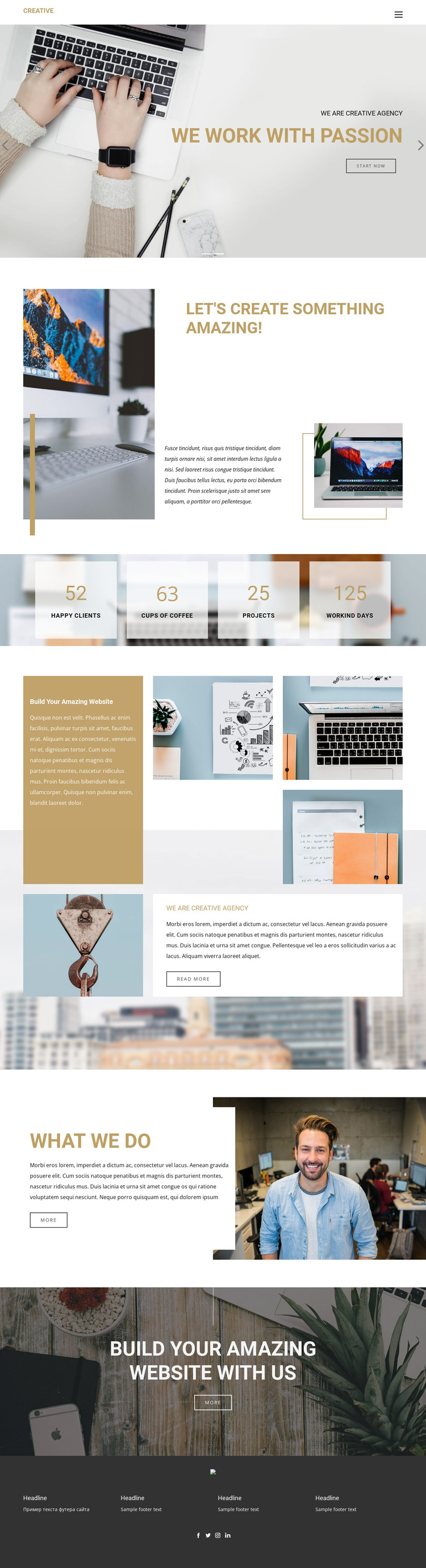 Exceptional creative designs HTML Template