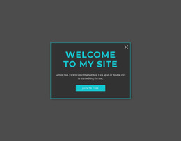 Modal Popup Website Mockups