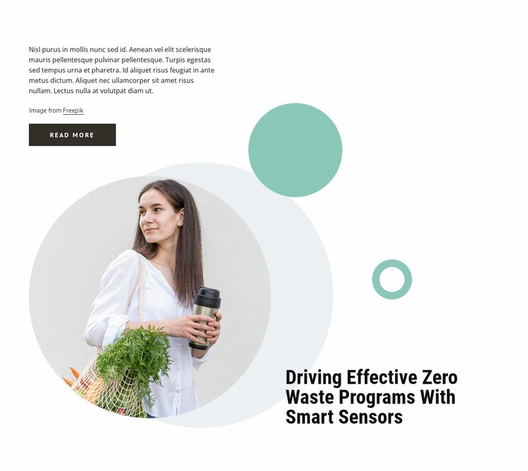 Zero waste programs Website Mockup