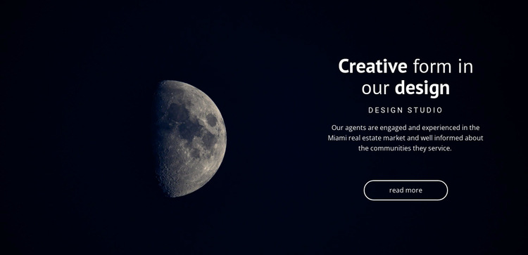 Space theme in projects HTML5 Template