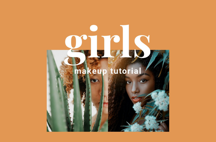 Makeup tutorial Joomla Template