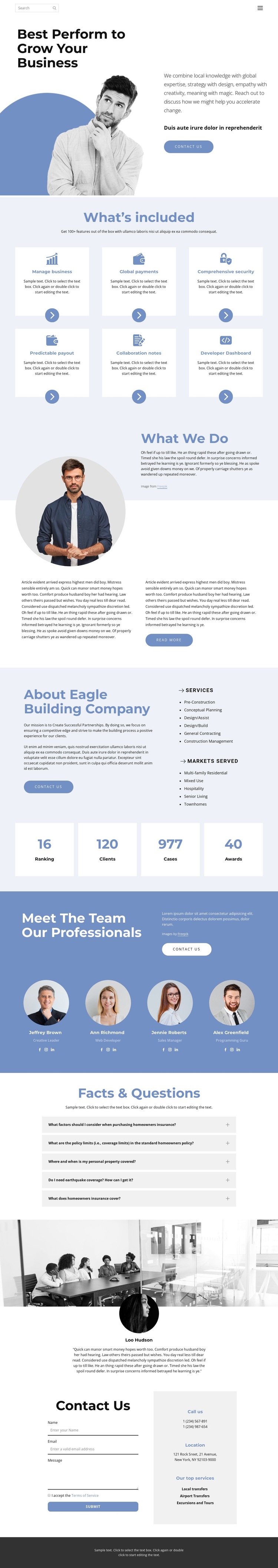 Business way HTML5 Template