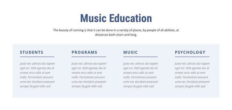 Music Education Website Design