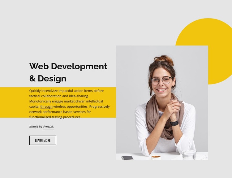 Web development studio CSS Template
