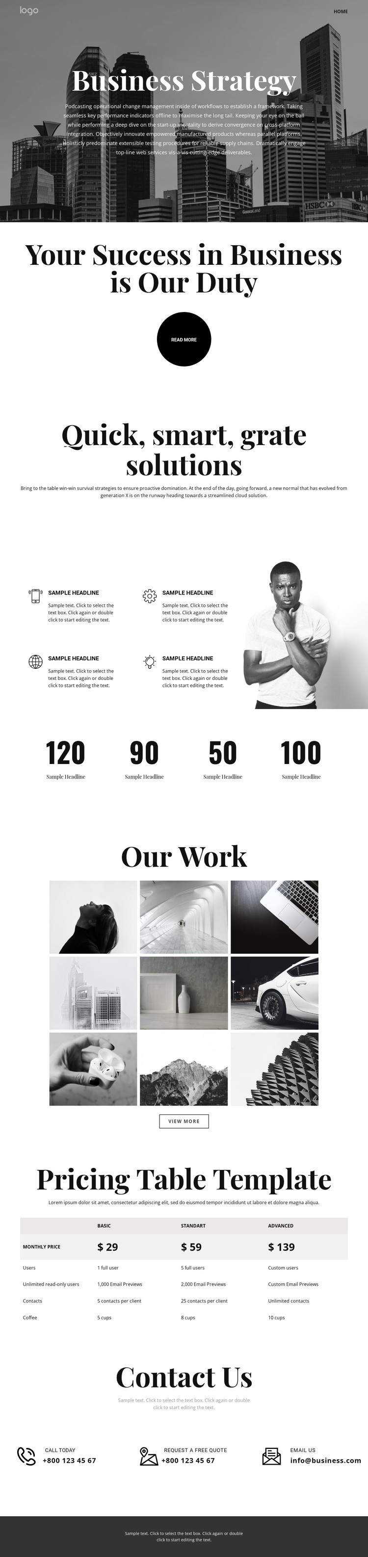 Business grow and strategy CSS Template