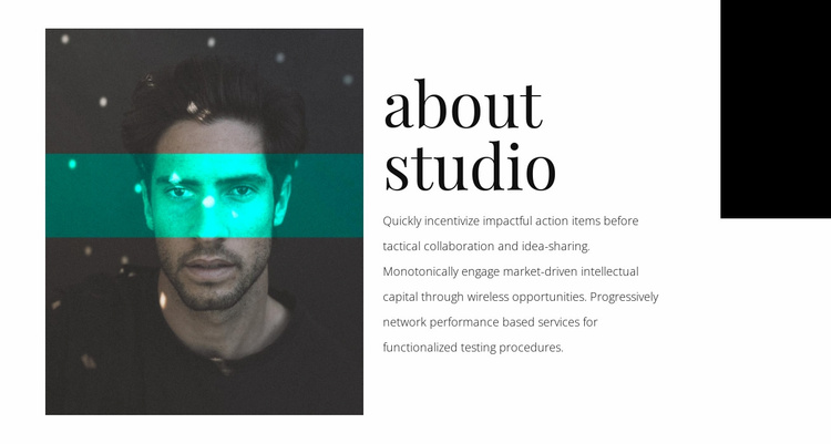 About agency studio Website Template