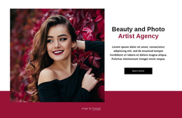 Beauty And Fashion Agency Wysiwyg Web Builder