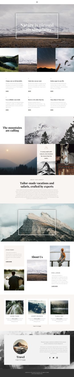 140 Nature CSS Templates