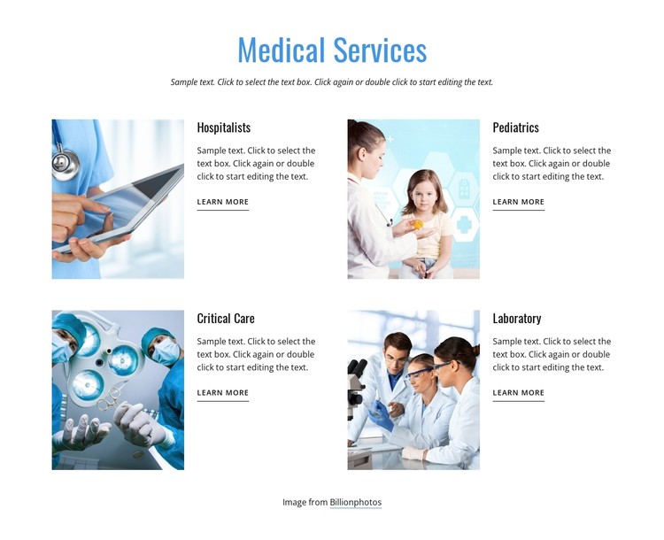 Our medical services CSS Template