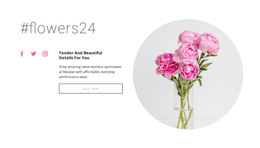 Flowers Beauty Shop WordPress Template