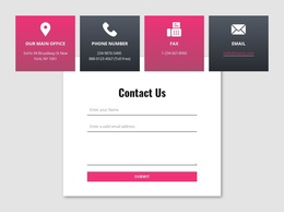 Contact Form With Overlapping Grid Repeater App Store Building