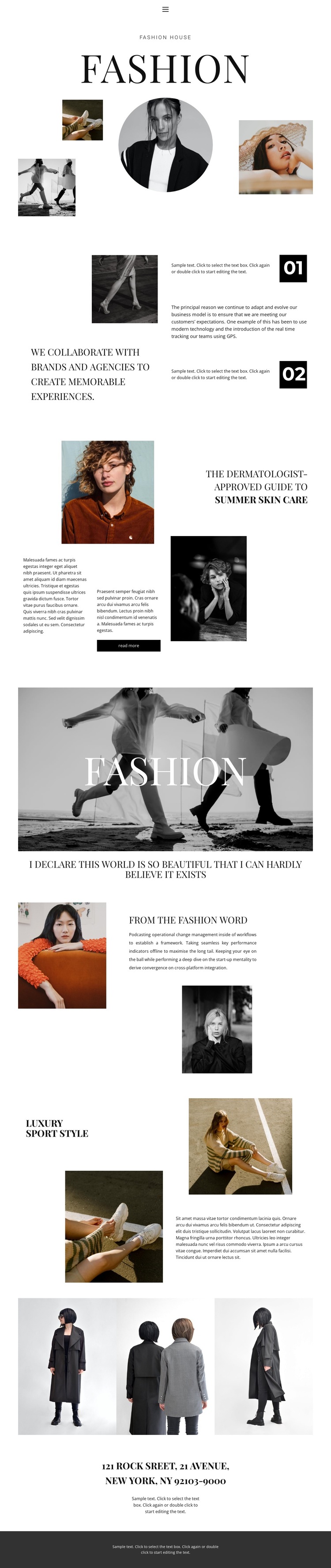 All about luxury fashion HTML5 Template