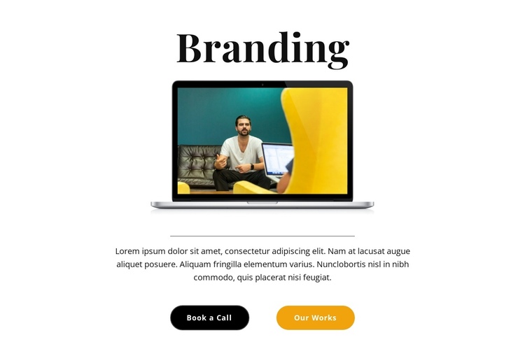 Branding Specialist One Page Template