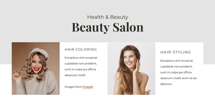 Treat yourself to a new look HTML Template