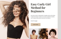 Curly Girl Method Beautiful Drag And Drop Website