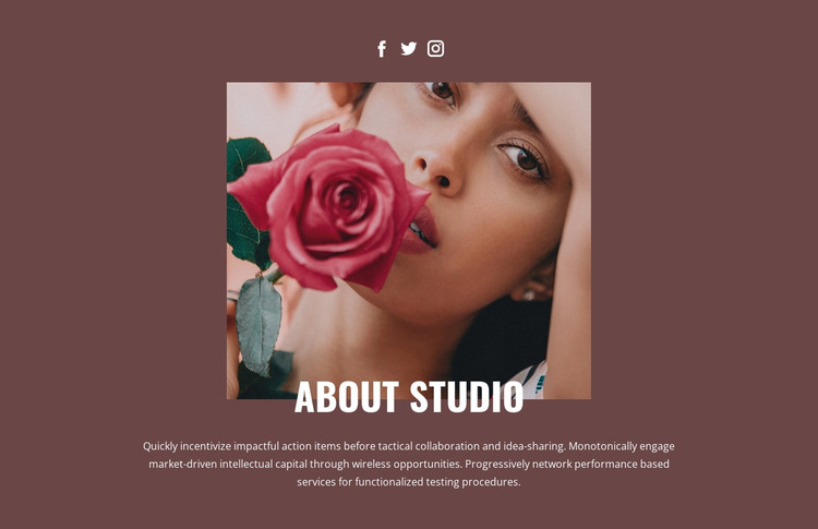 Beauty fashion studio Web Design