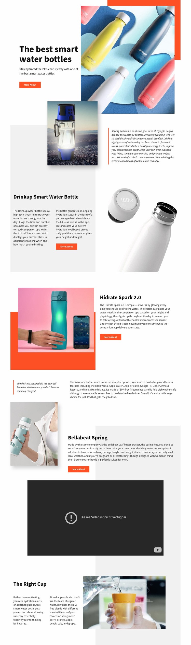 Smart Bottle Website Design