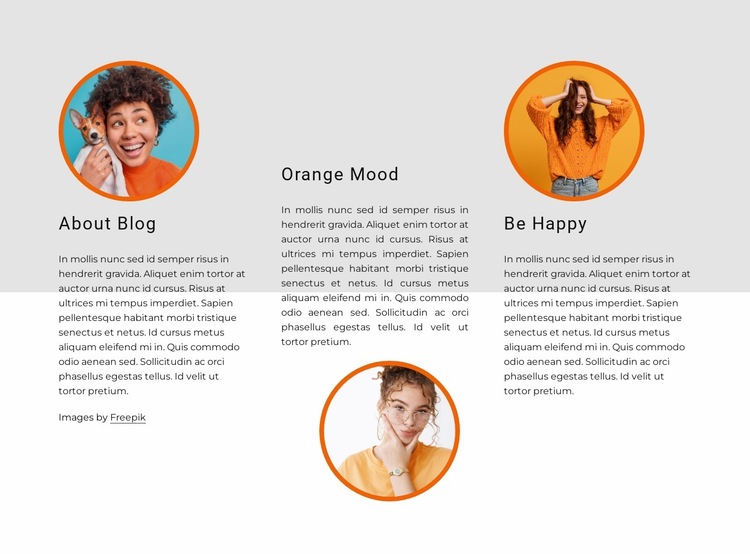 Orange mood Website Builder Templates
