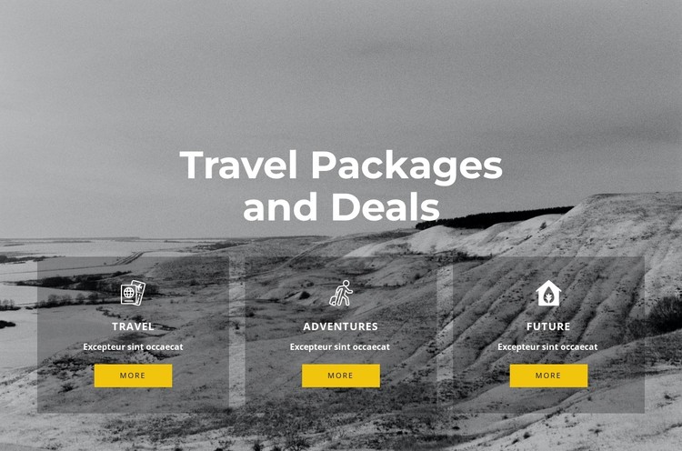 Exclusive travel CSS Template