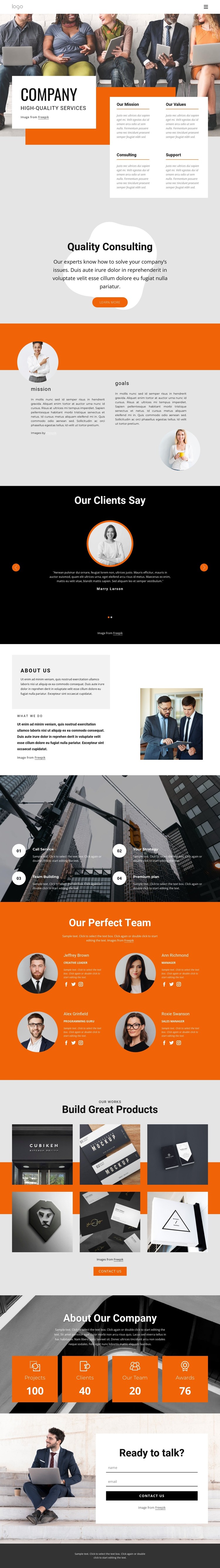 Hight quality consulting firm CSS Template