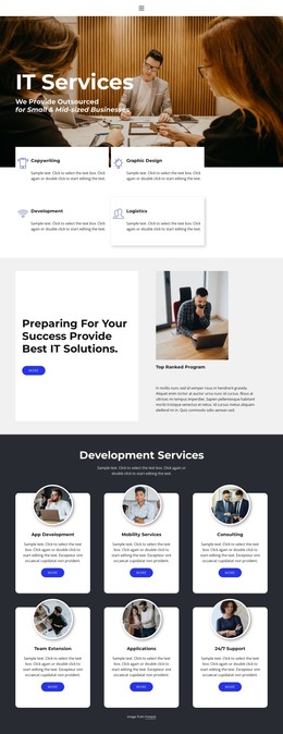 IT Direction Website Template