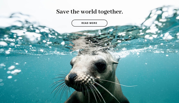 Save the world together Joomla Page Builder
