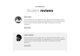 Student Education Reviews Website Design Software