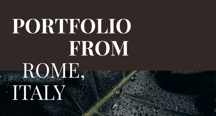 Our Art Portfolio Website Template