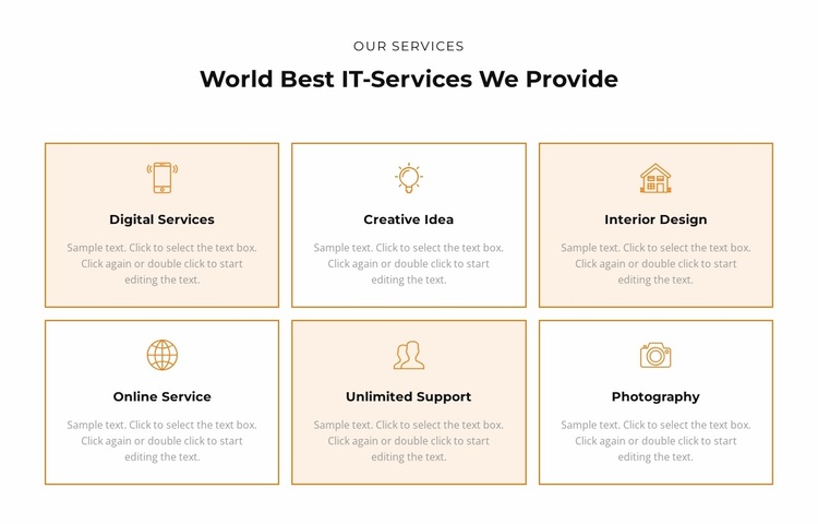 Check out the services Website Template